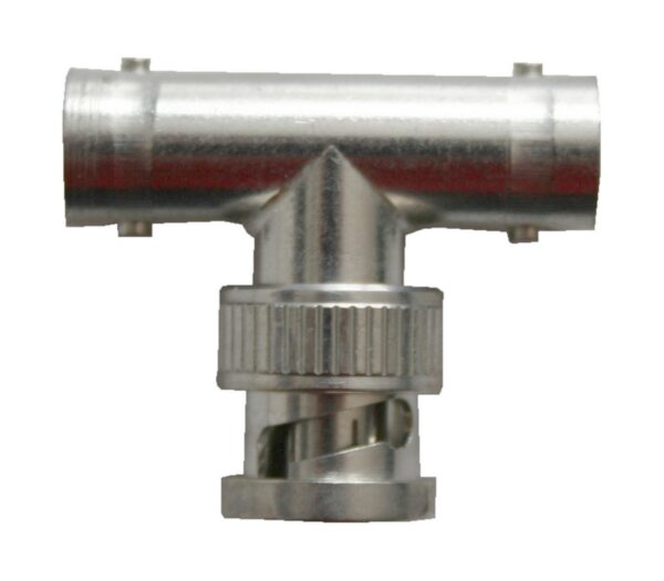 BNC-Stecker T-Kupplung Adapter silber (0238)