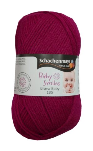 Strickgarn Garn Bravo Baby 50g 185m pinkrot (1032)