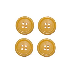 Knopf Knöpfe 20mm 4 loch orange mandarine 4 Stück (0233)
