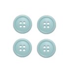 Knopf Knöpfe 20mm 4 loch türkis 4 Stück (0238)