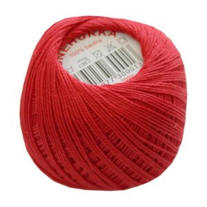 Strickgarn Häkelgarn 100 % Baumwolle SNÌHURKA 200 m rot (3294)
