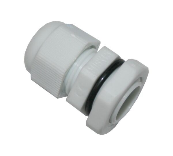 kabelverschraubung-m16-mit-mutter-und-o-ring-weisz-0009 Kabelverschraubung M16 mit Mutter und O-Ring weiß (0009)