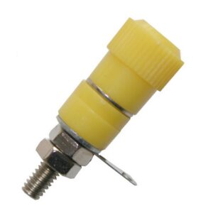 Laborbuchse Bananenbuchse Buchse 4mm Einbau gelb (0276)