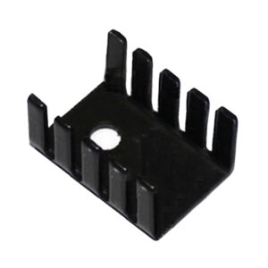 Kühlkörper Fingerkühlkörper mit 3 mm Loch Aluminium 19x14x10 schwarz (0050)