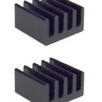 Kühlkörper Aluminium 8,8x8,8,5x5mm schwarz 2 Stück (0127)