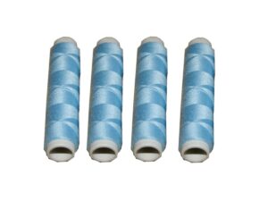 Nähmaschinen Nähgarn 200 m 4 x 50m Polyester 40/2 hellblau (1015)