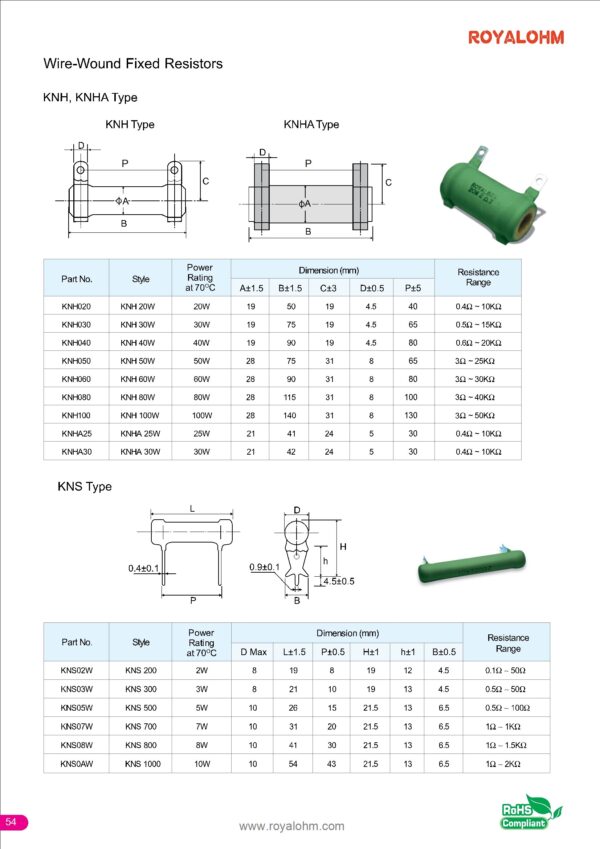 Drahtwiderstand Widerstand Resistor 1,0 Ohm 3W 4 Stück (0001)