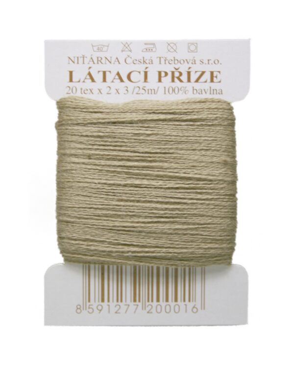 Stopfgarn Stopfwolle Baumwolle Tex 20-2-3 beige oliv 25 m (8744)